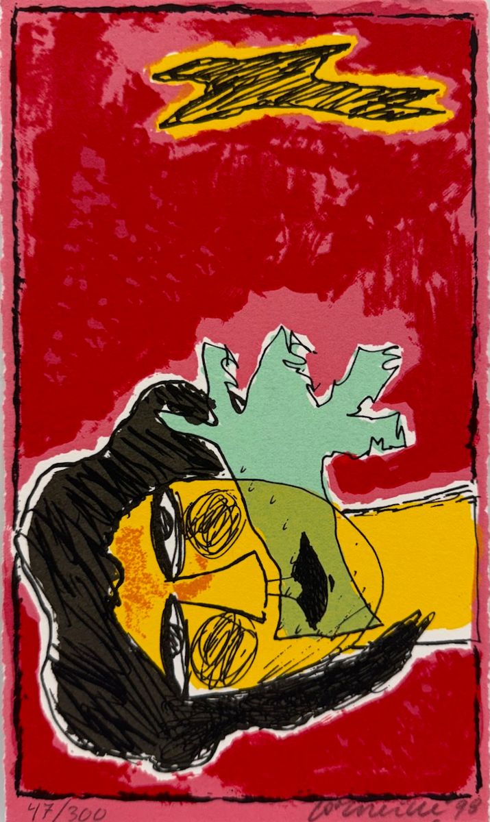 Artur Lundkvist: bibl utg A med serigrafi av Corneille